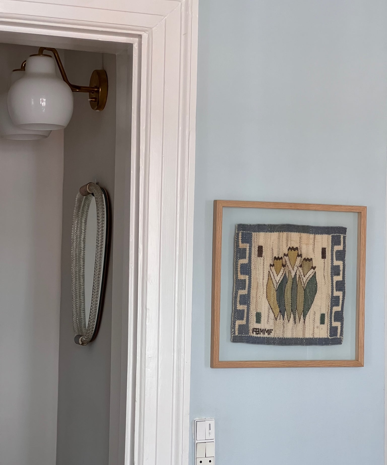 Märta Måås-Fjetterström wall tapestry "Blomlapp", AB MMF