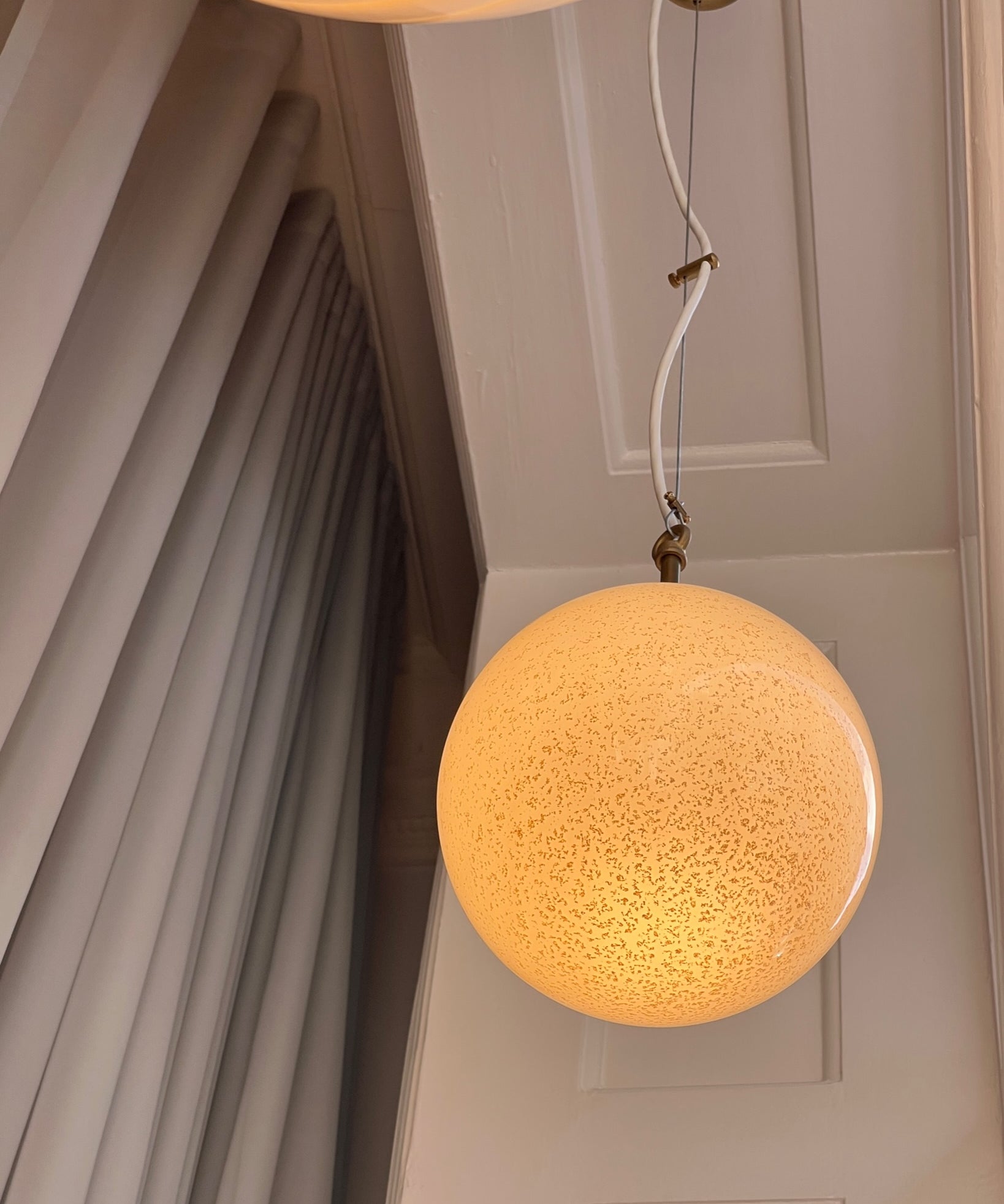 Ceiling lamp - White shimmer (D20)