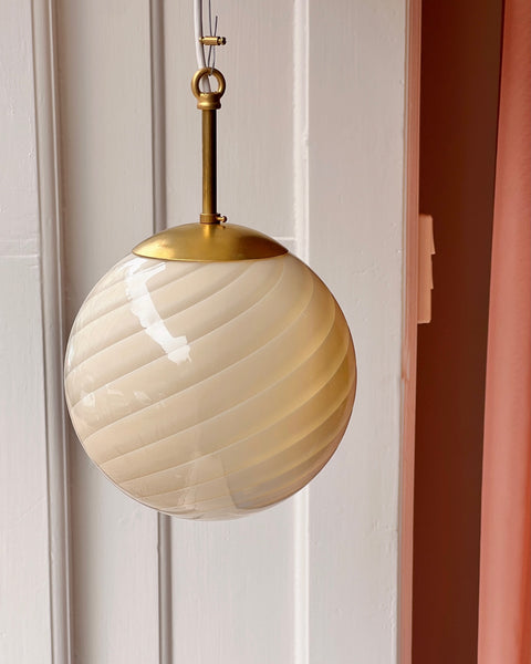 Ceiling lamp - Light yellow/cream swirl (D20)