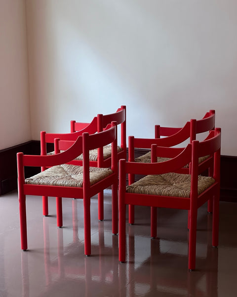 Carimate chair by Vico Magistretti - Red