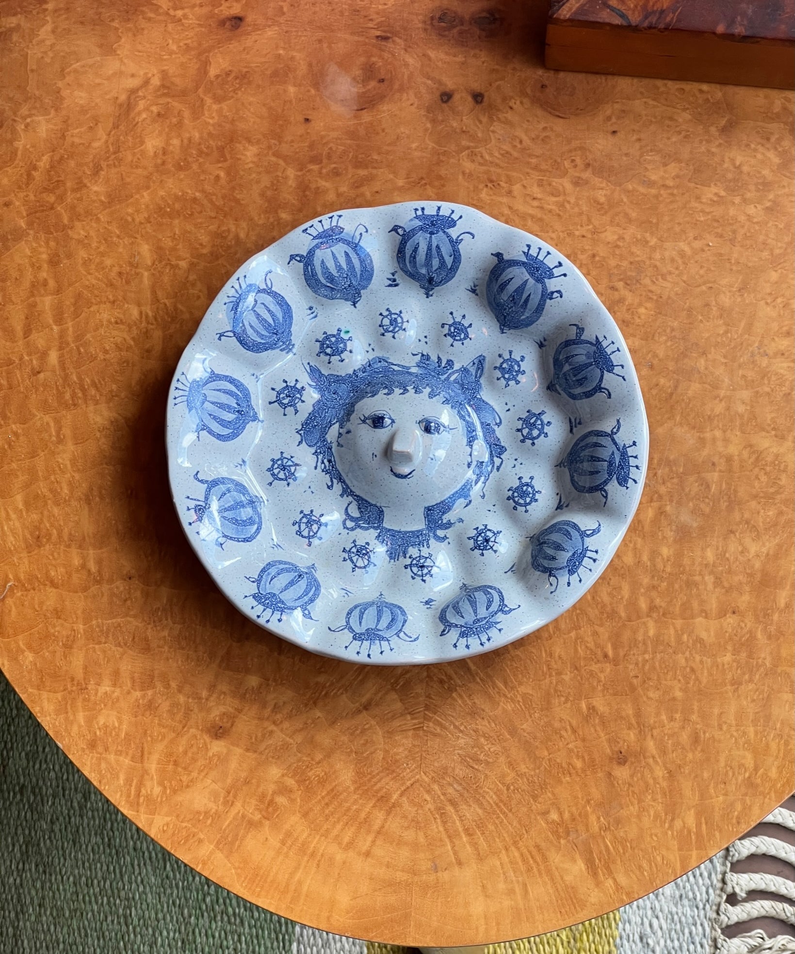 Vintage Bjørn Wiinblad ceramic wall plate