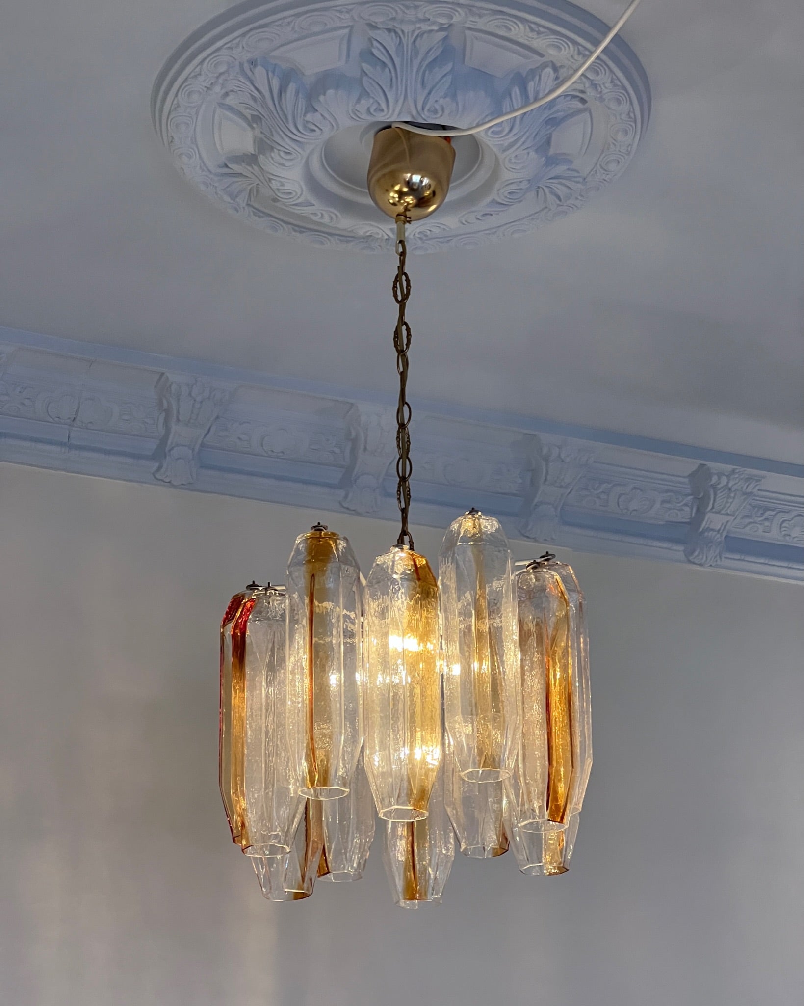 Vintage murano deals glass pendant lights