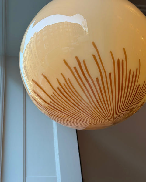 Vintage Ludovico Diaz de Santillana Murano Anemone ceiling lamp (D40)