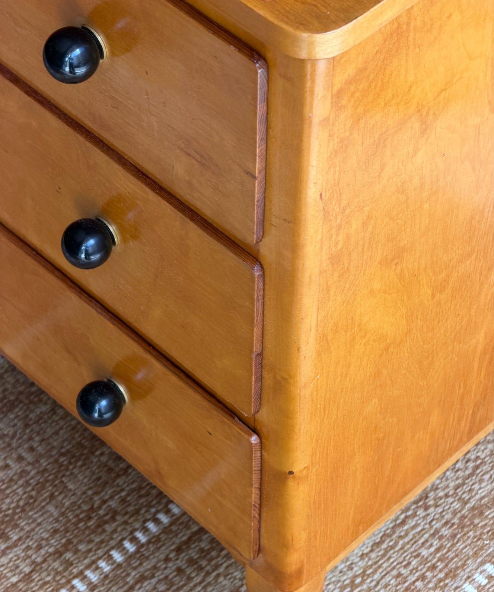 Vintage wooden chest of drawers, Sweden 1950s