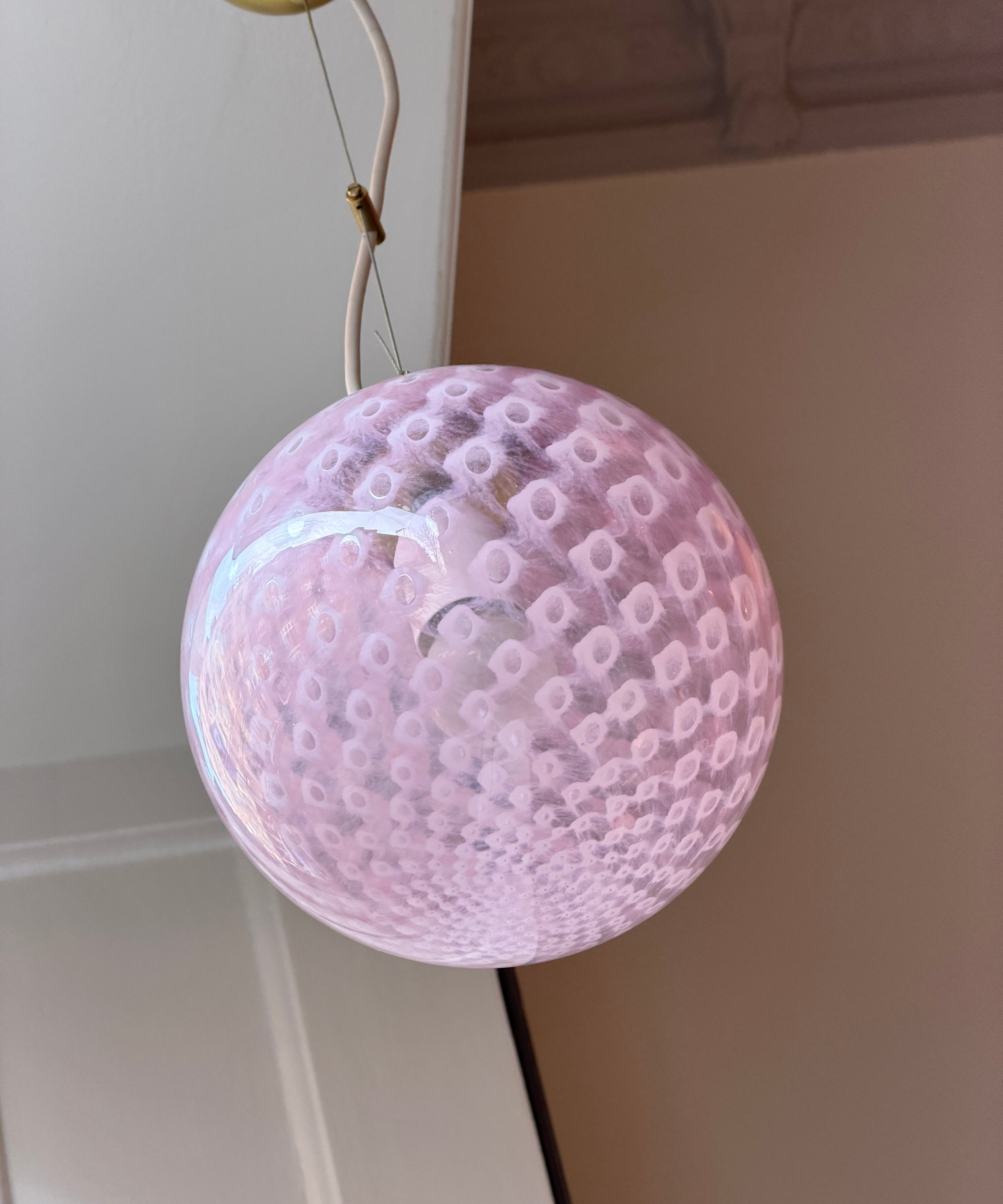 Candy ceiling lamp - Pink dotted (D20)