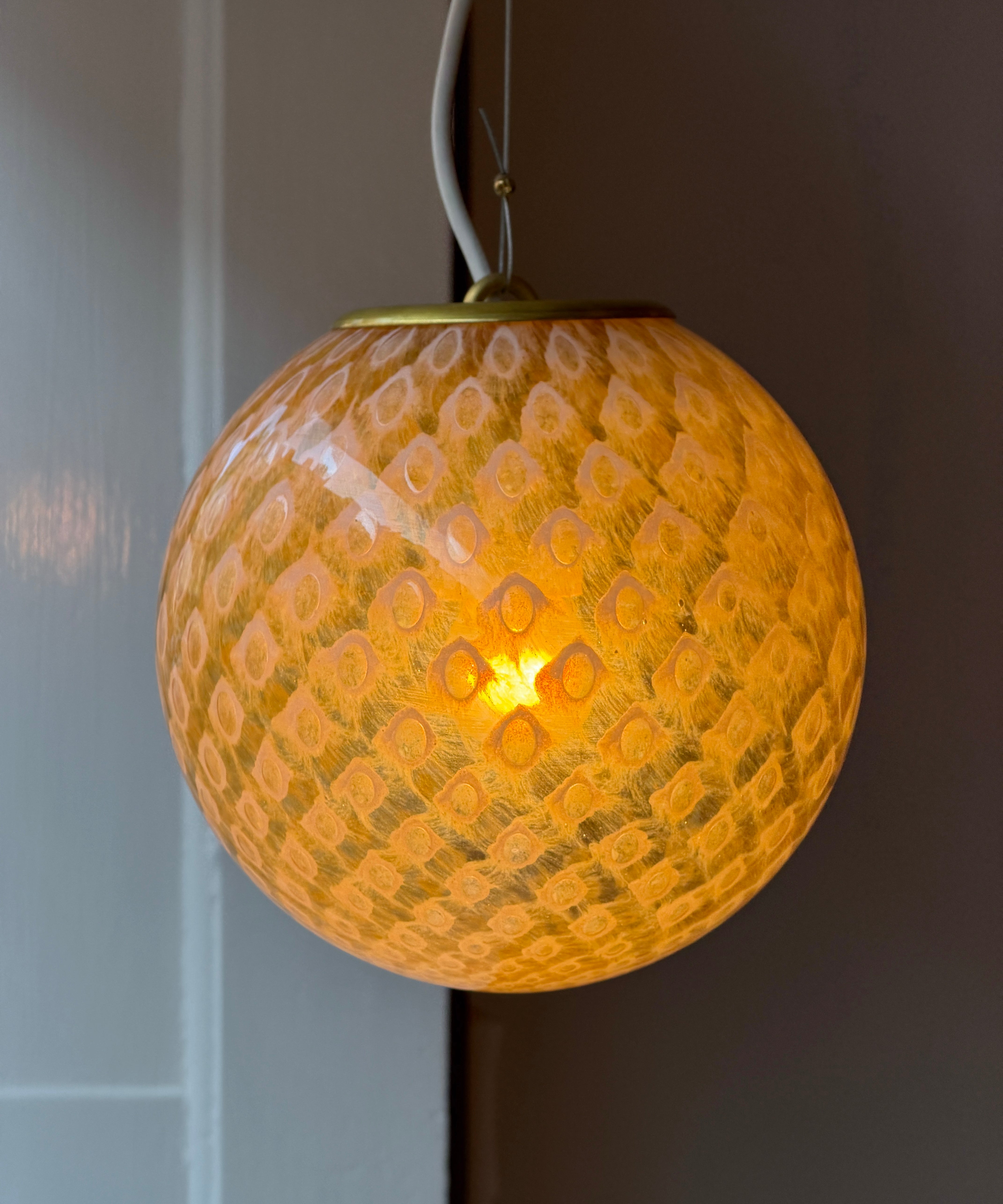 Candy ceiling lamp - Golden dotted (D20)