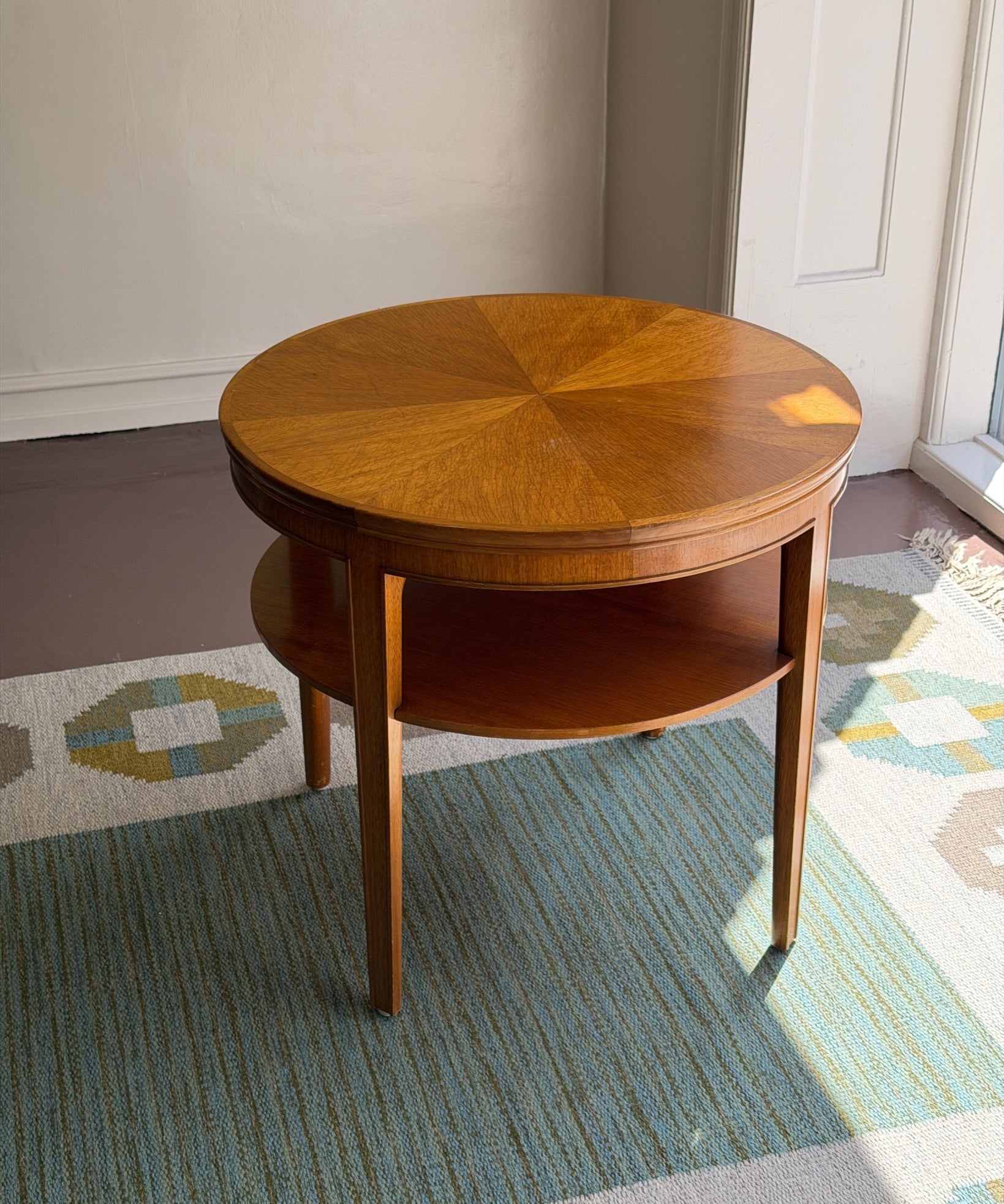 Vintage Swedish Modern wooden coffee table