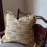 Marianne ruffled cushion - Saffron