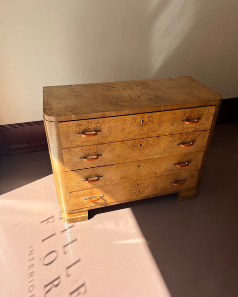 Large vintage wooden chest of drawers