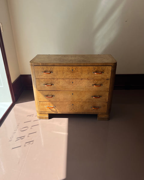Large vintage wooden chest of drawers