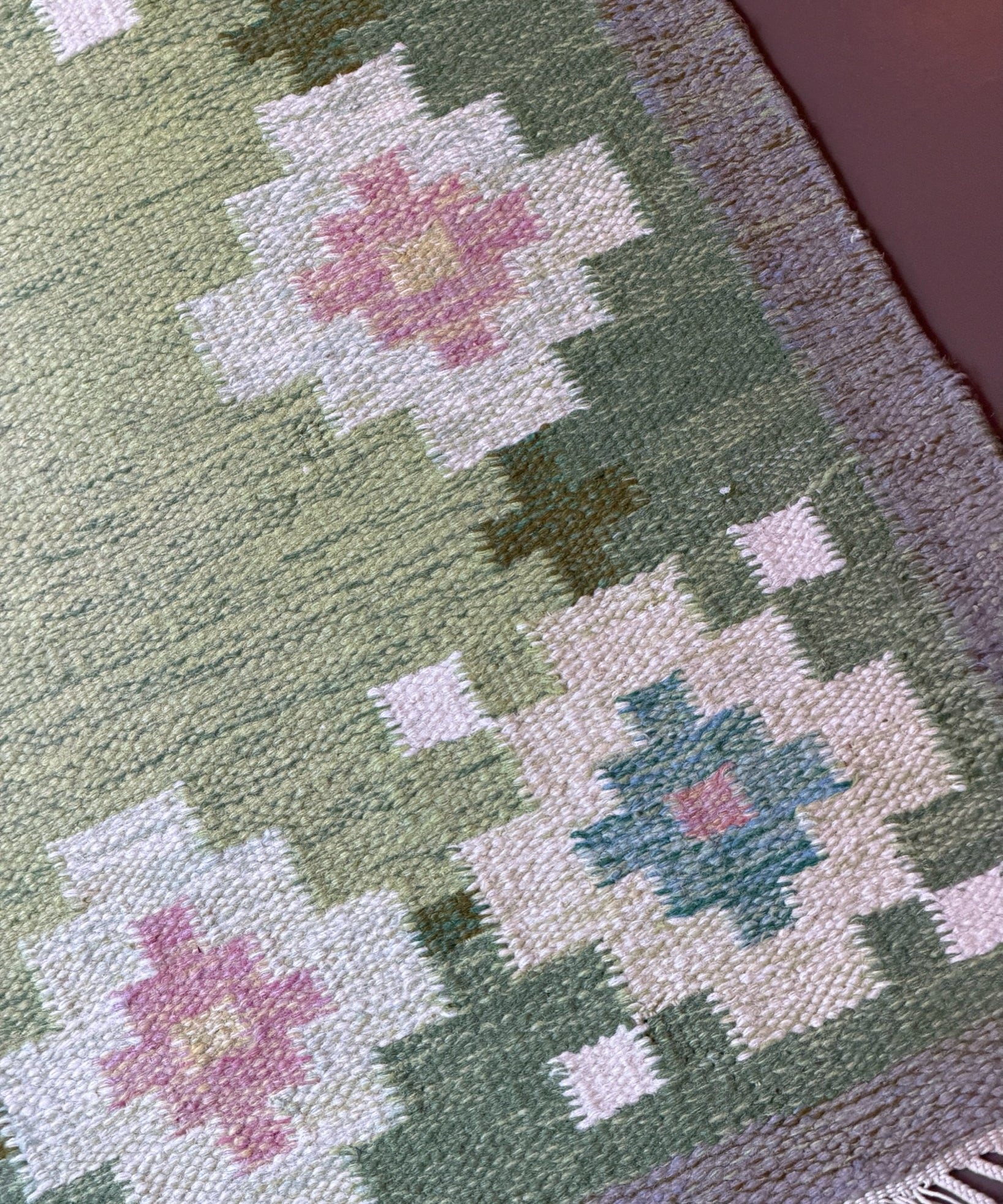 Vintage flat weave rug, Sweden