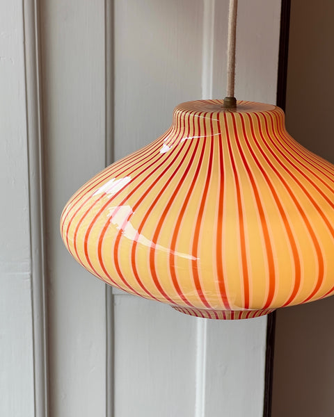 Vintage Massimo Vignelli red/yellow/white ceiling lamp