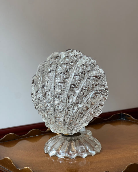 Vintage clear Murano table lamp