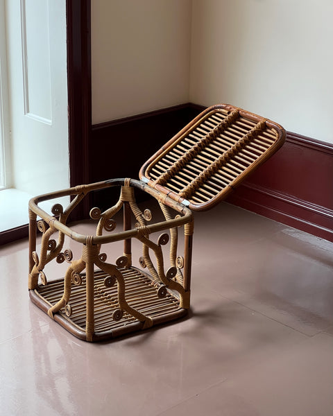 Vintage rattan chest