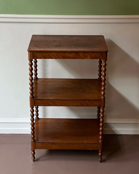 Vintage wooden bobbin etagere/shelves