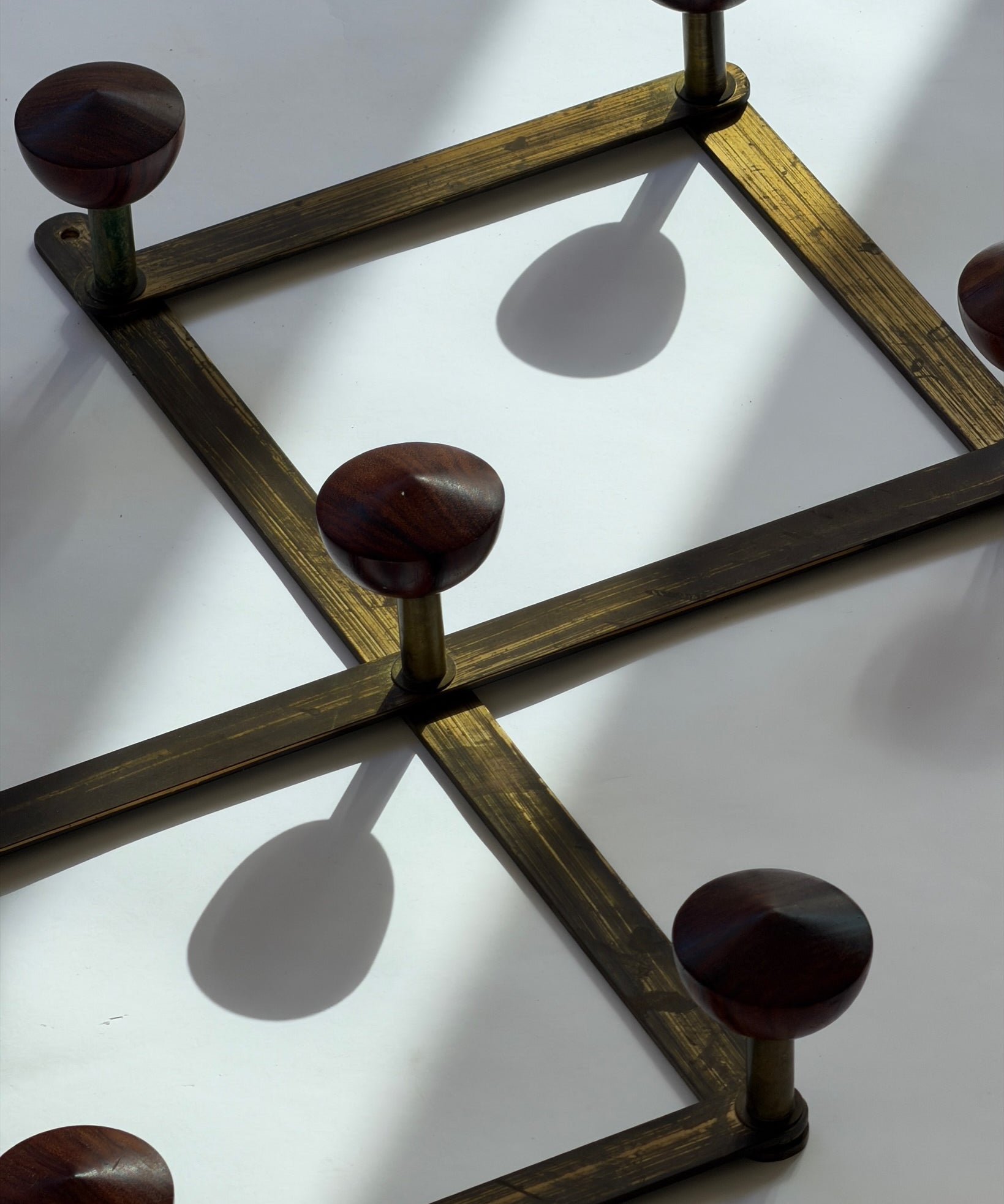 Vintage Azucena Brass Coat Hanger by Luigi Caccia Dominioni