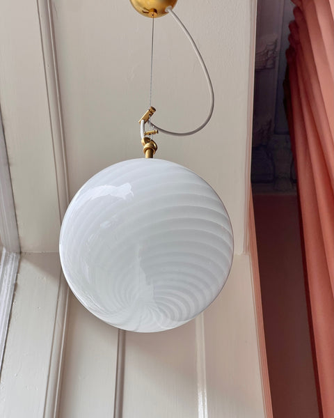 Ceiling lamp - White swirl (D20)