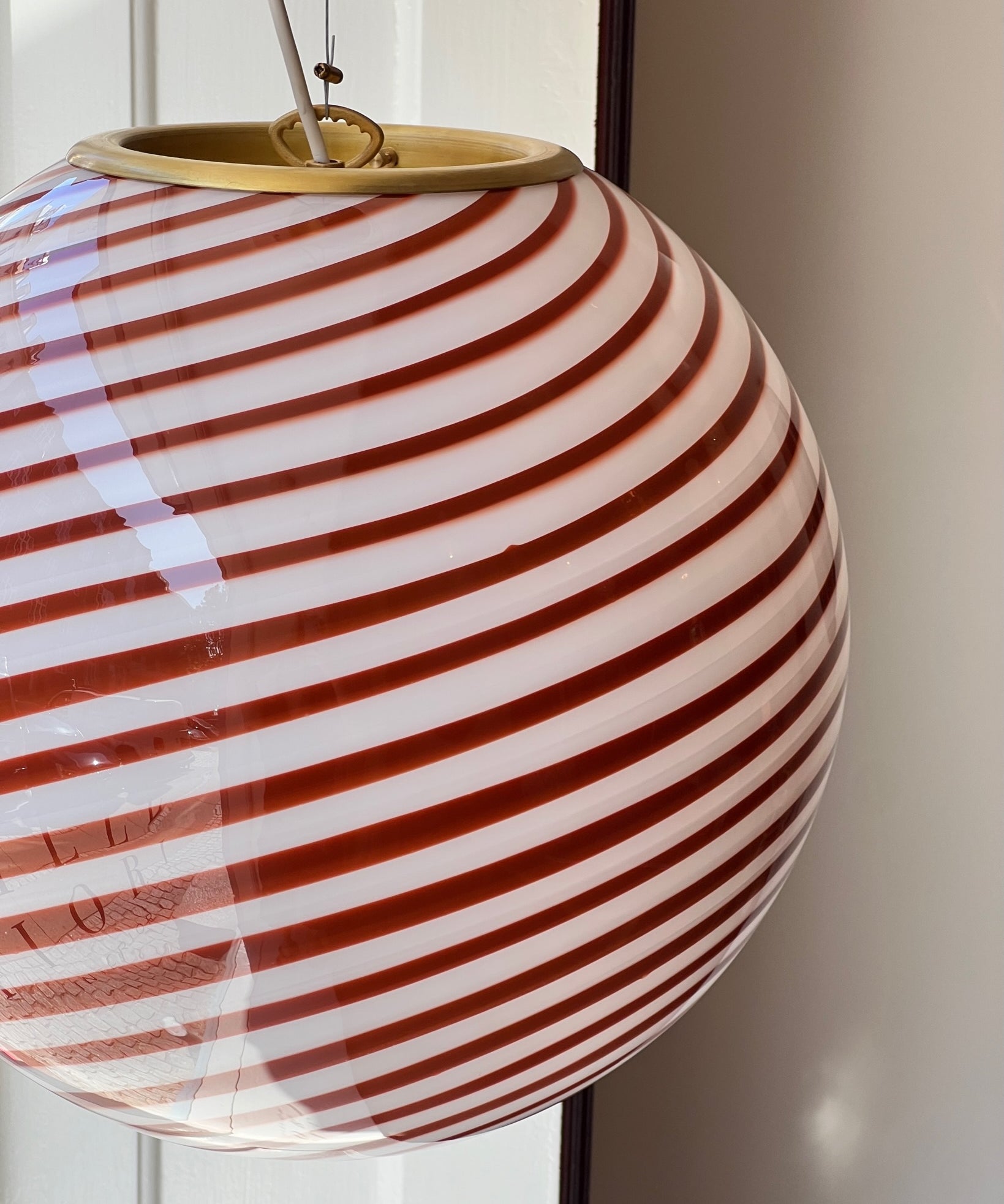 Candy ceiling lamp - Auburn swirl (D40)