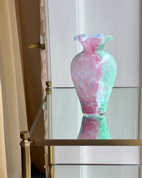 Vintage multi-coloured Murano vase