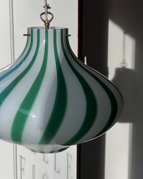 Ceiling lamp - Green vertical stripes Cipolla (D40)