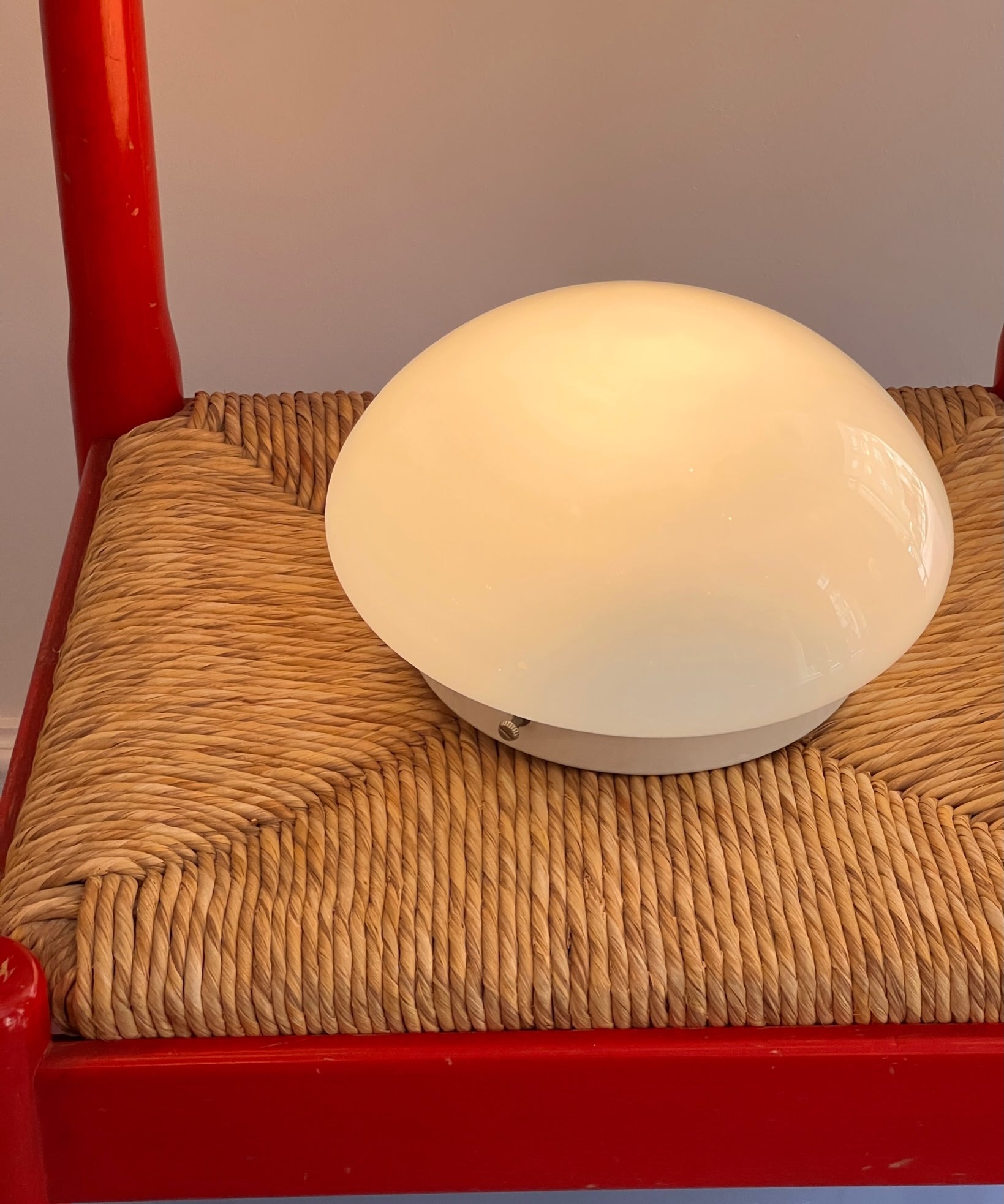 Vintage Murano blue/lavender ceiling/wall lamp (D24)