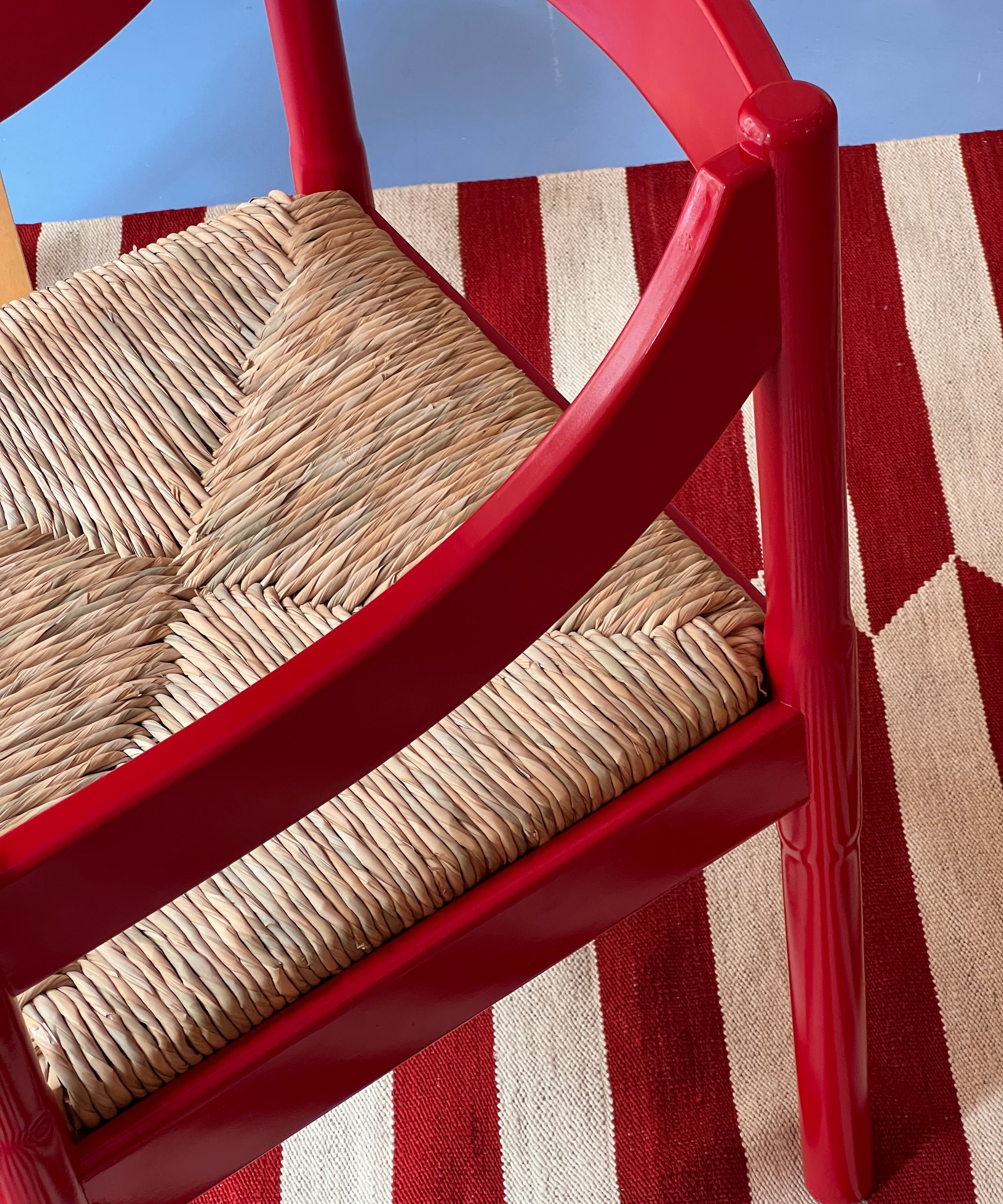 Carimate chair by Vico Magistretti - Red - Glossy