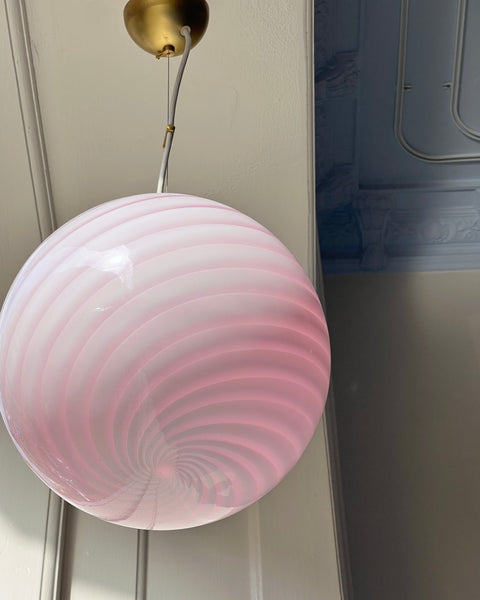 Ceiling lamp - Light pink swirl (D30)