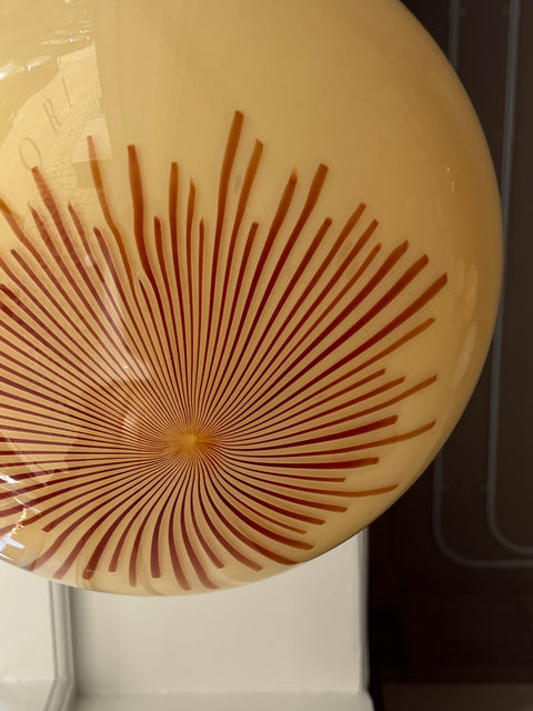 Vintage Ludovico Diaz de Santillana Murano Anemone ceiling lamp (D40)