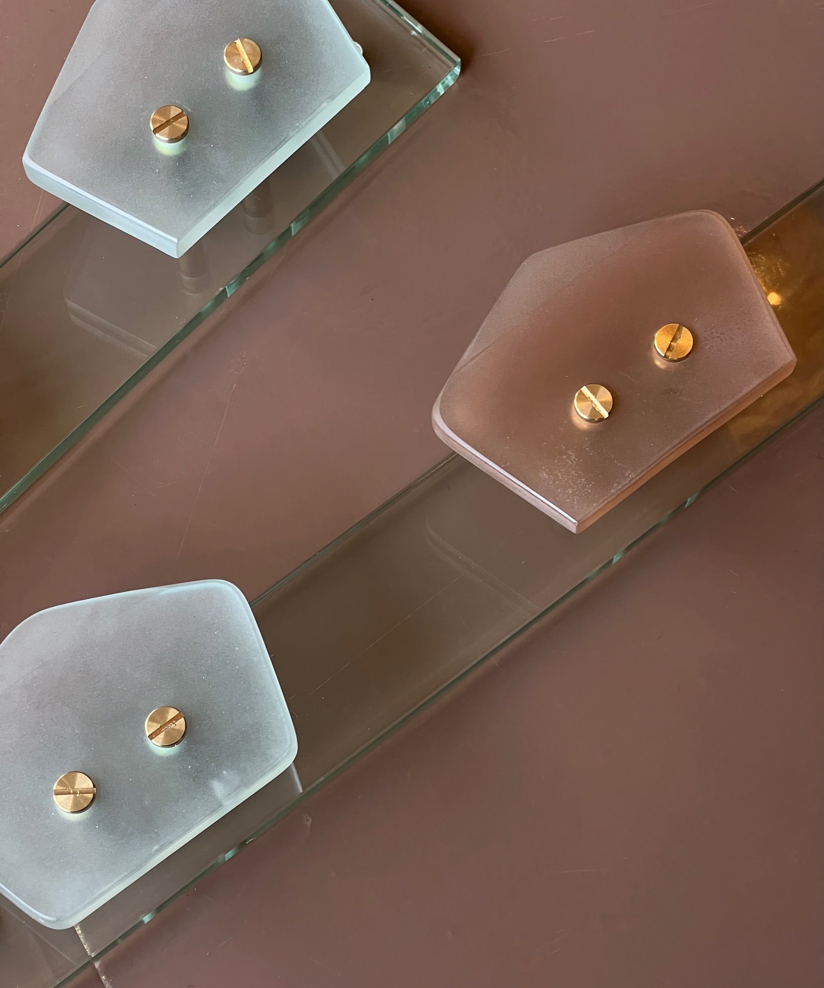 Vintage glass coat rack (1 available)