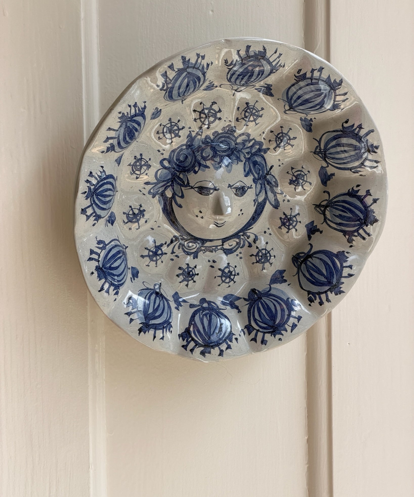 Vintage Bjørn Wiinblad ceramic wall plate