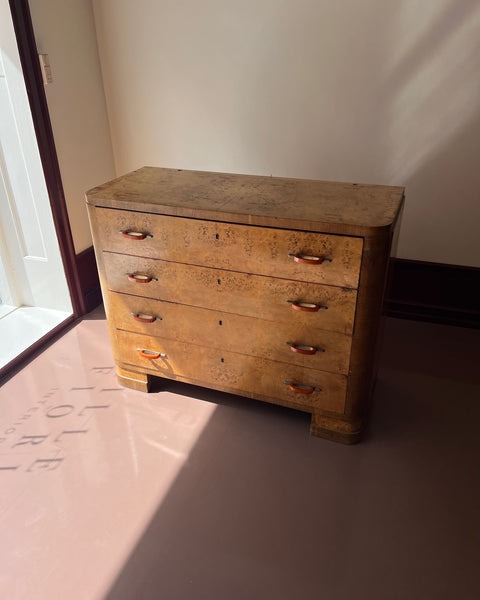 Large vintage wooden chest of drawers