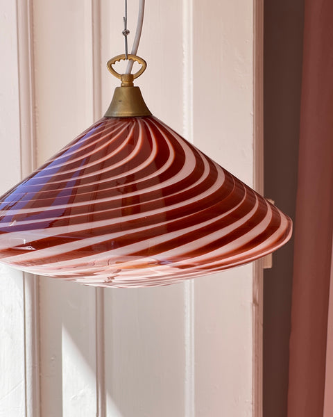 Candy ceiling lamp - Dark red swirl (sample)
