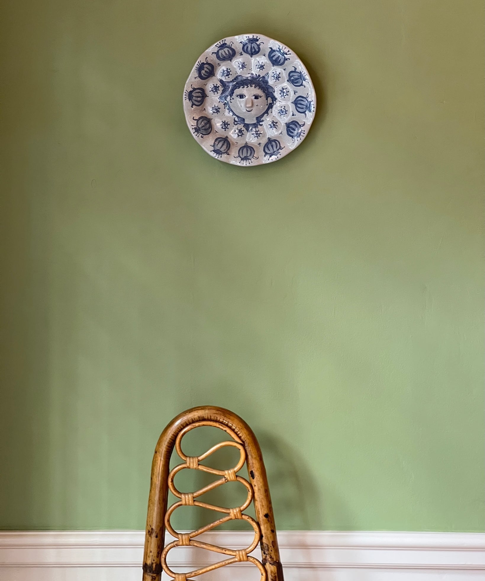 Vintage Bjørn Wiinblad ceramic wall plate