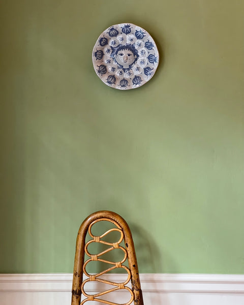 Vintage Bjørn Wiinblad ceramic wall plate