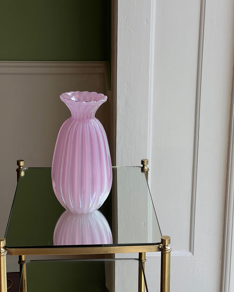 Vintage pink Murano vase