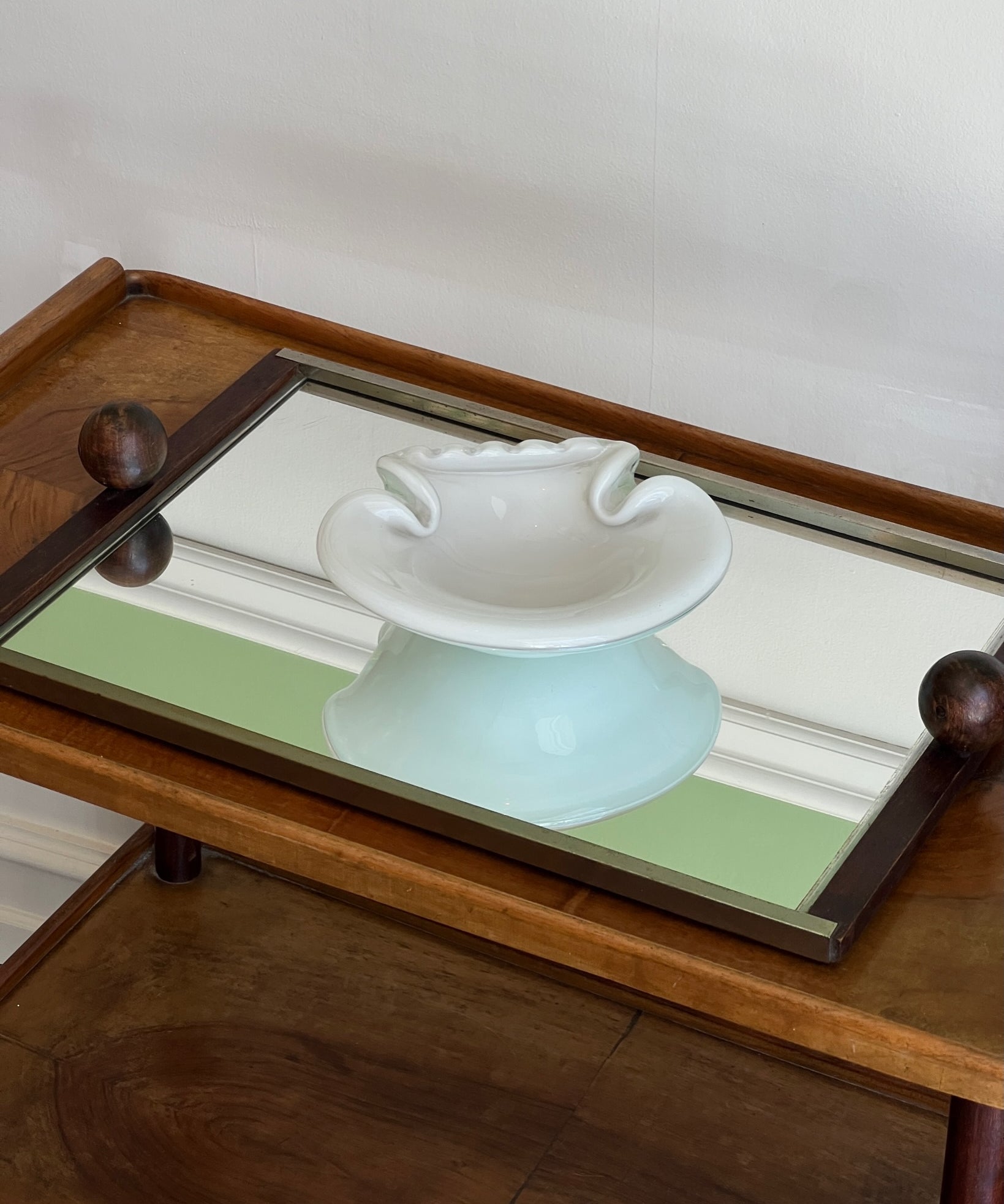 Vintage Murano shell bowl