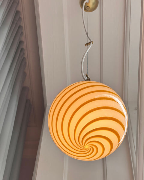 Ceiling lamp - Amber swirl (D20)