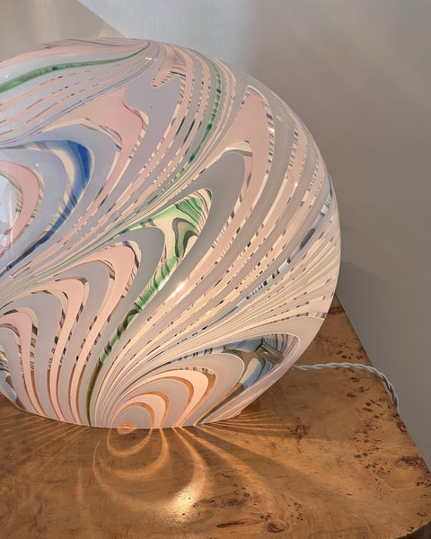 Large vintage multi-coloured Murano table lamp