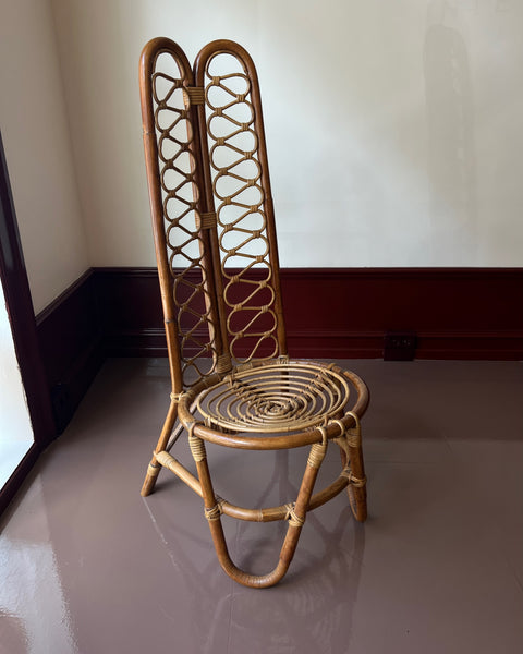 Vintage rattan/bamboo chair, Italy, 1960s