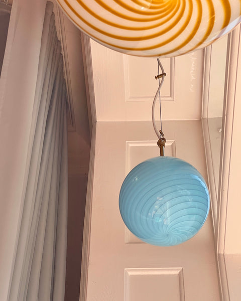 Ceiling lamp - Light blue swirl (D20)