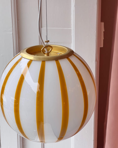 Ceiling lamp - Yellow/amber vertical stripes (D30)