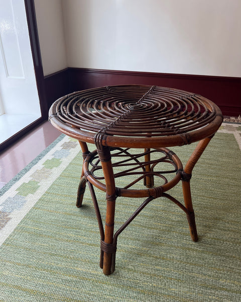 Vintage rattan table