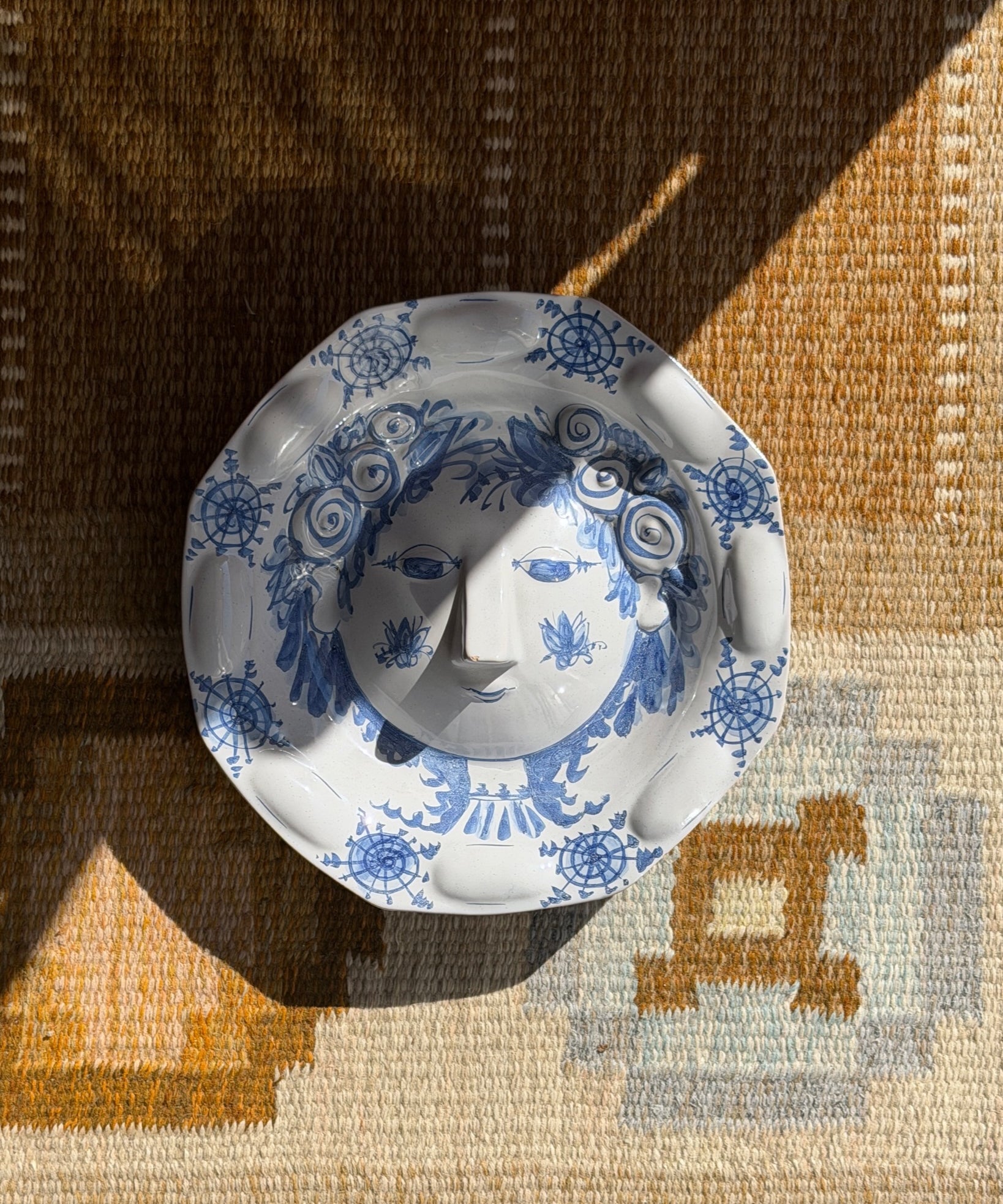 Vintage Bjørn Wiinblad ceramic wall plate