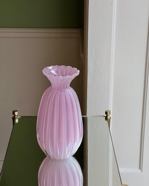 Vintage pink Murano vase