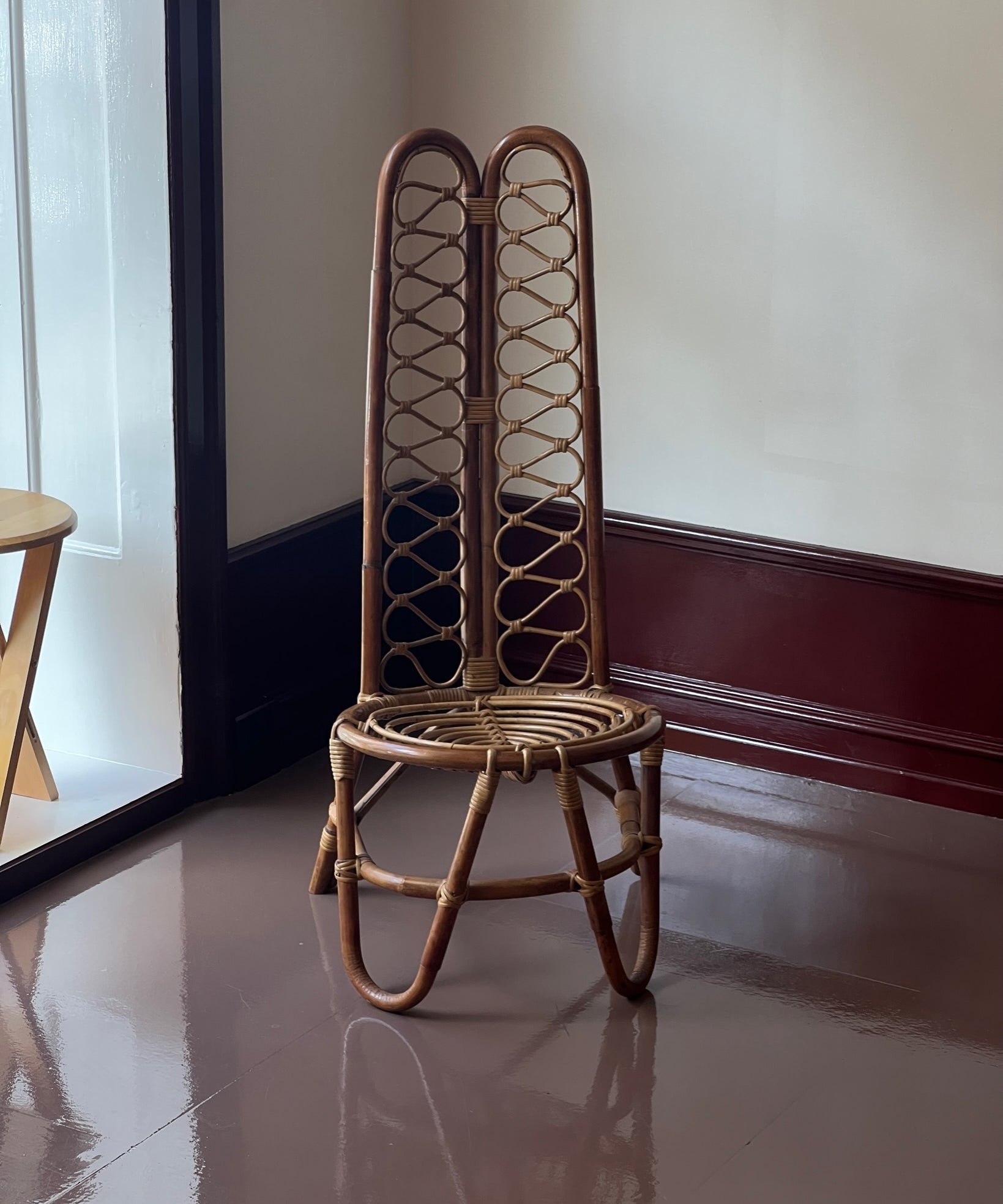 Vintage rattan/bamboo chair, Italy, 1960s