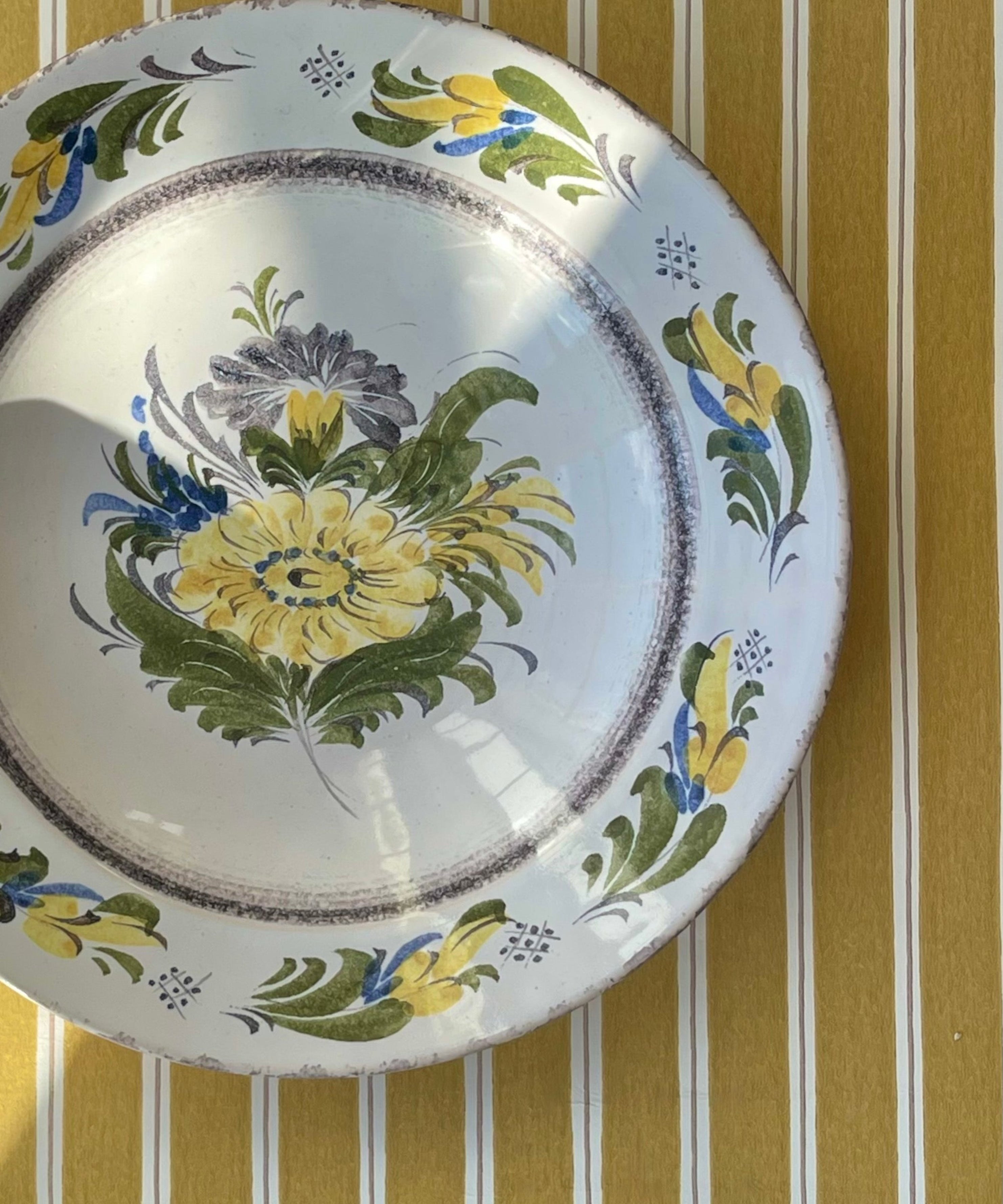 Vintage ceramic wall plate