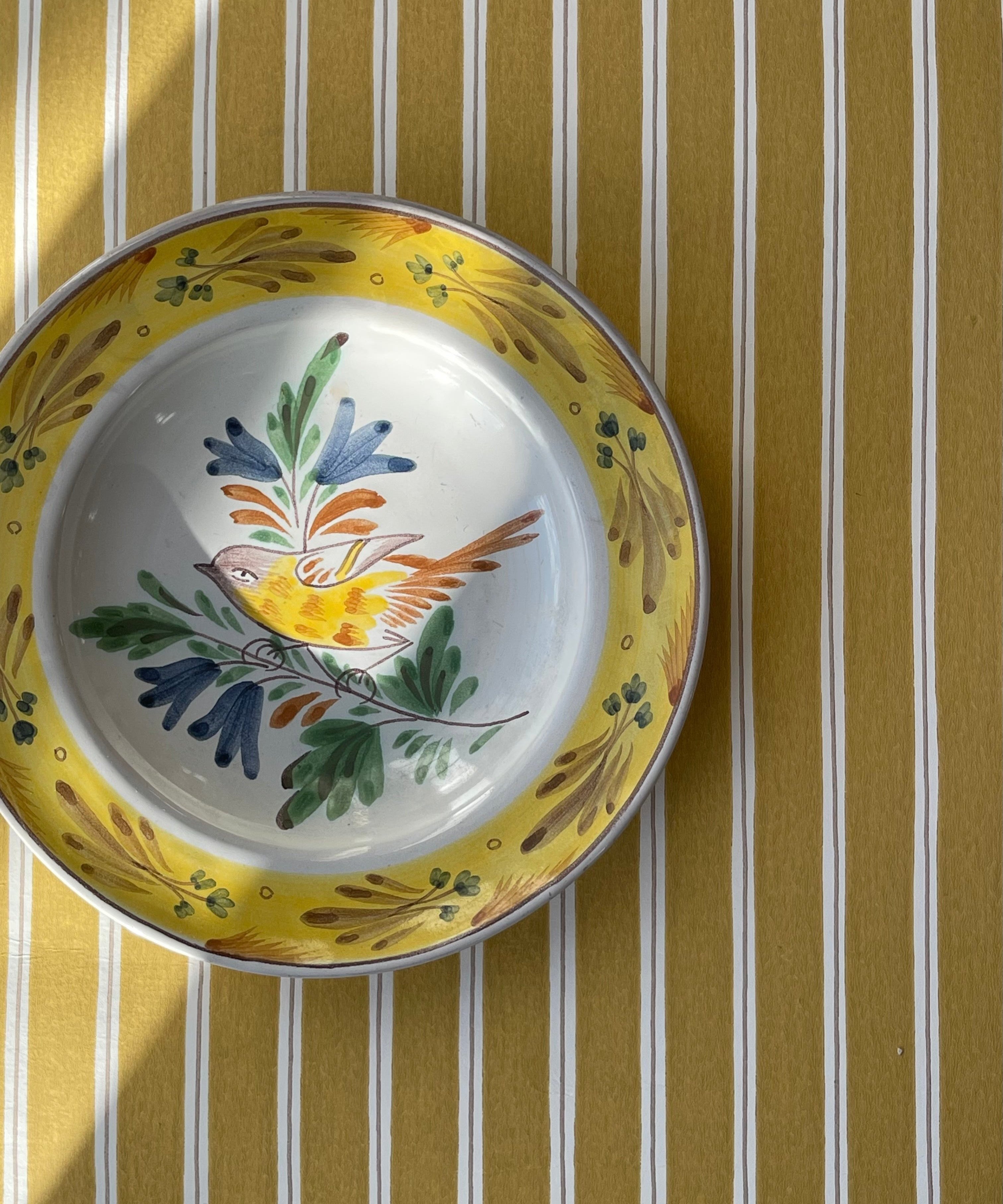 Vintage ceramic wall plate