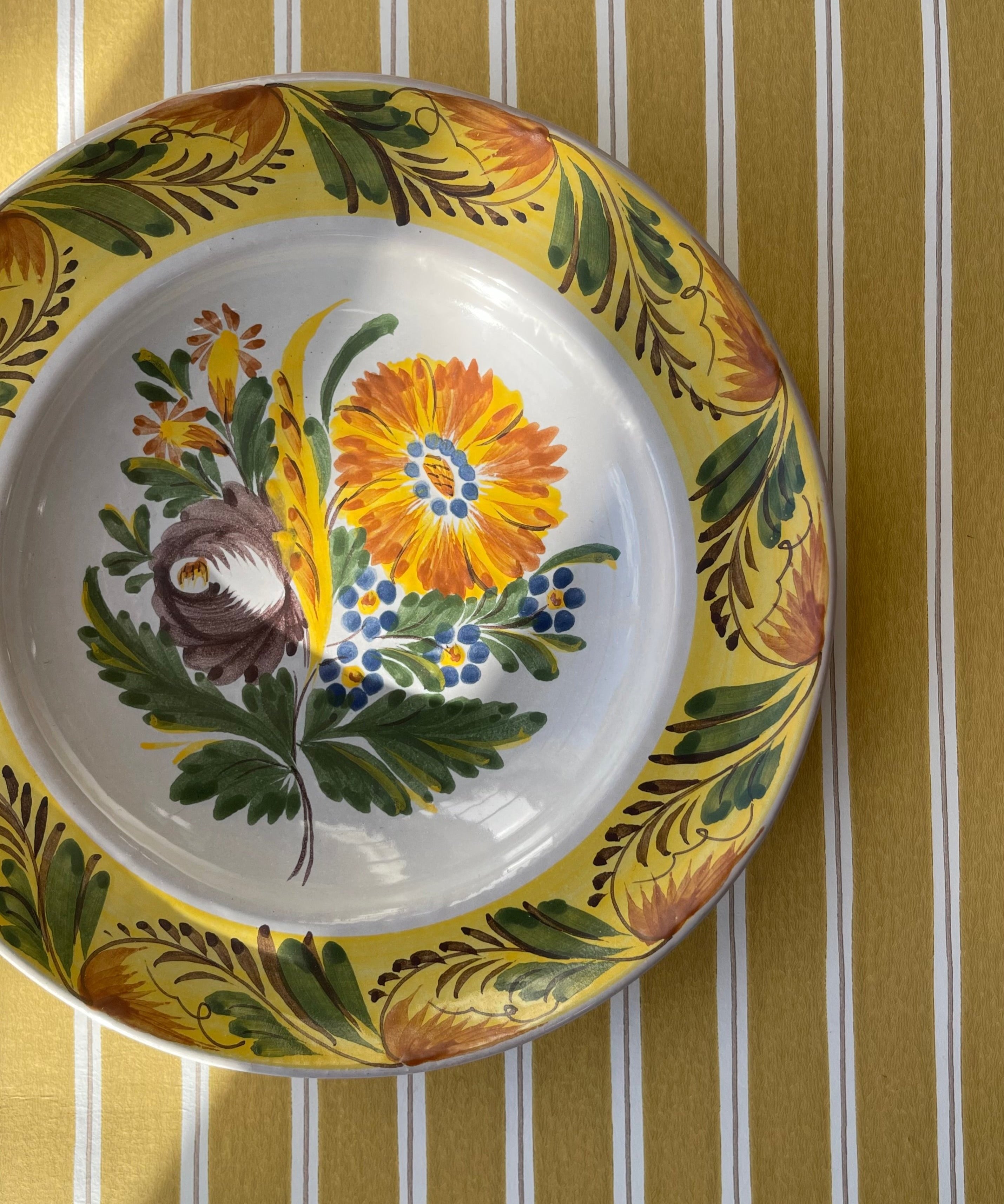 Vintage ceramic wall plate