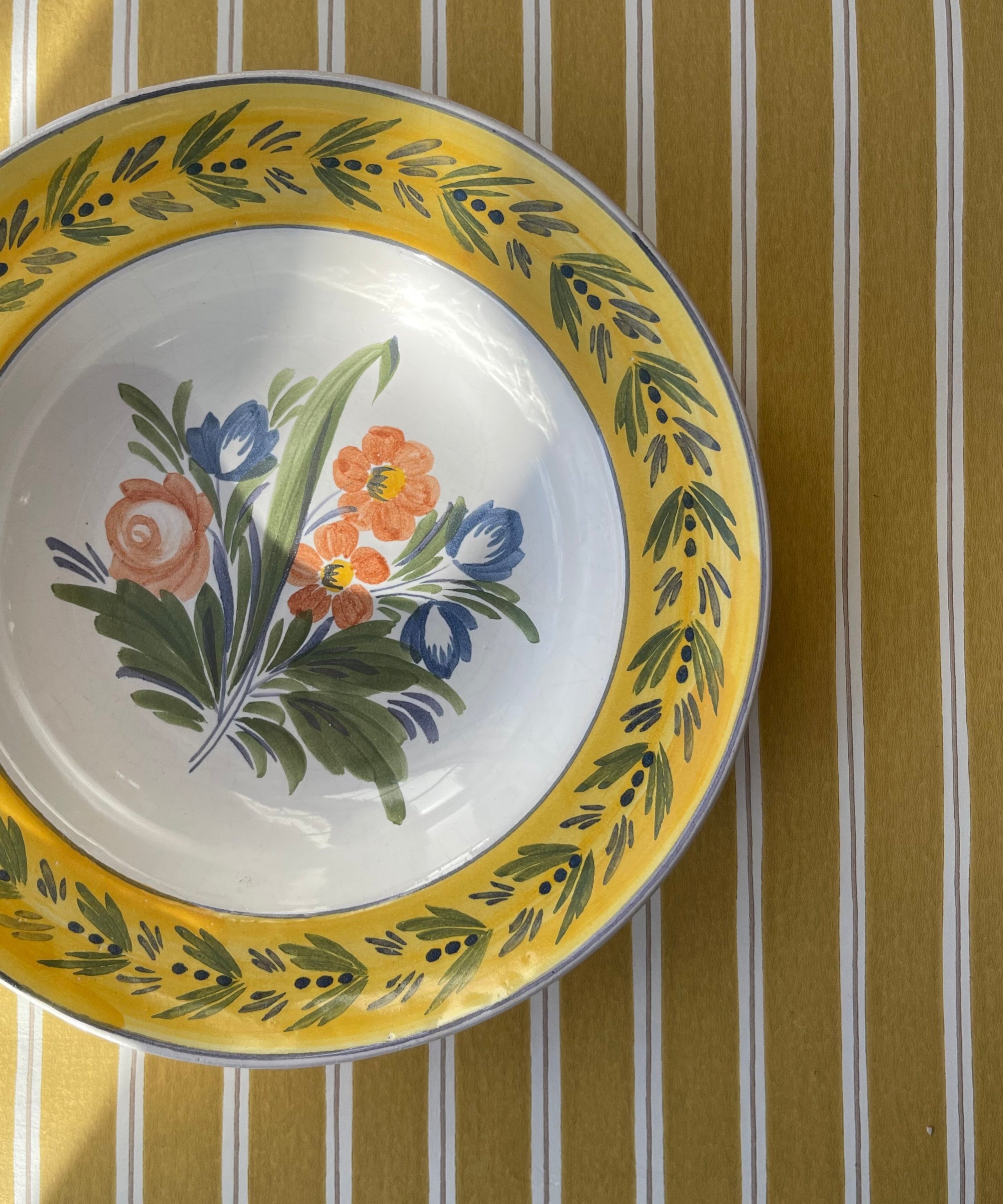 Vintage ceramic wall plate