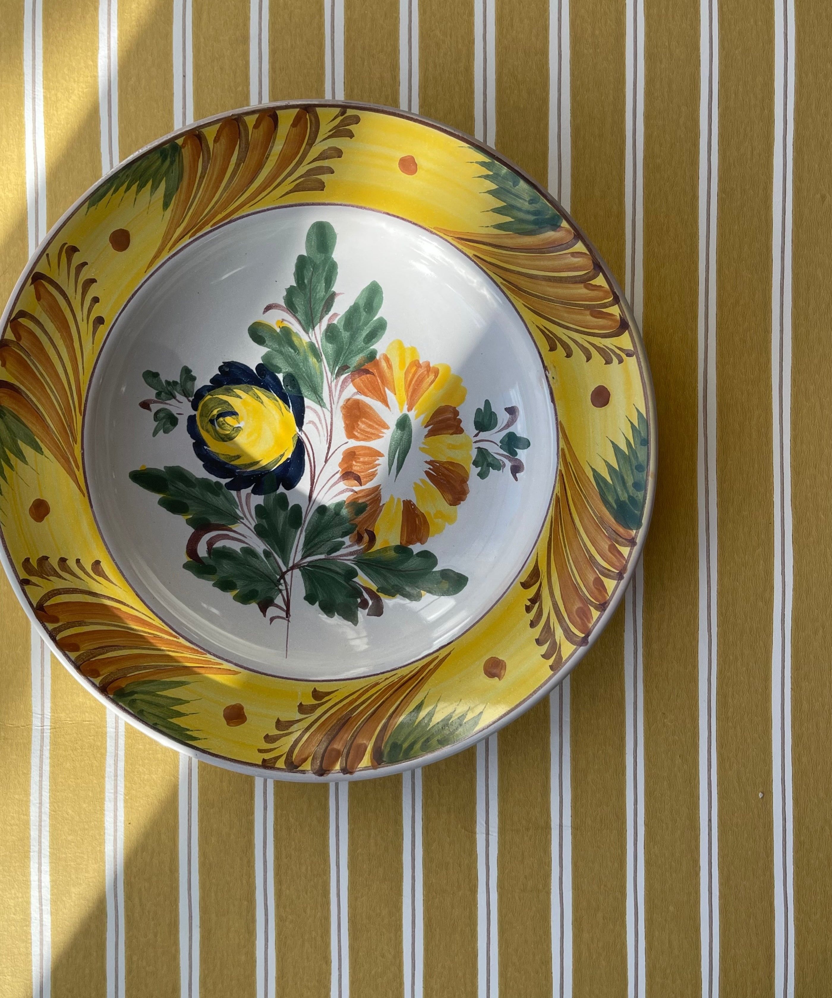 Vintage ceramic wall plate